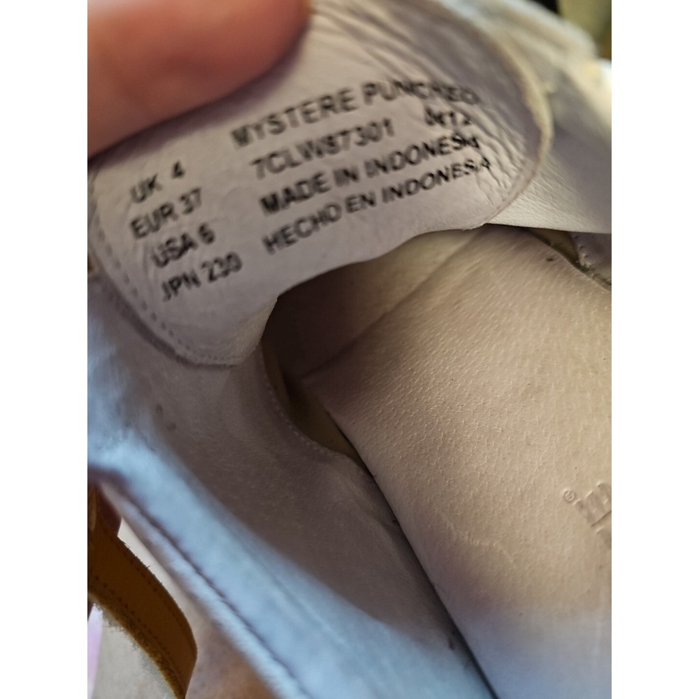 Vtg LACOSTE "Mystere" Sz 6 Leather Rainbow‎ Stripe Sneakers Women Preppy #144 - Picture 8 of 8